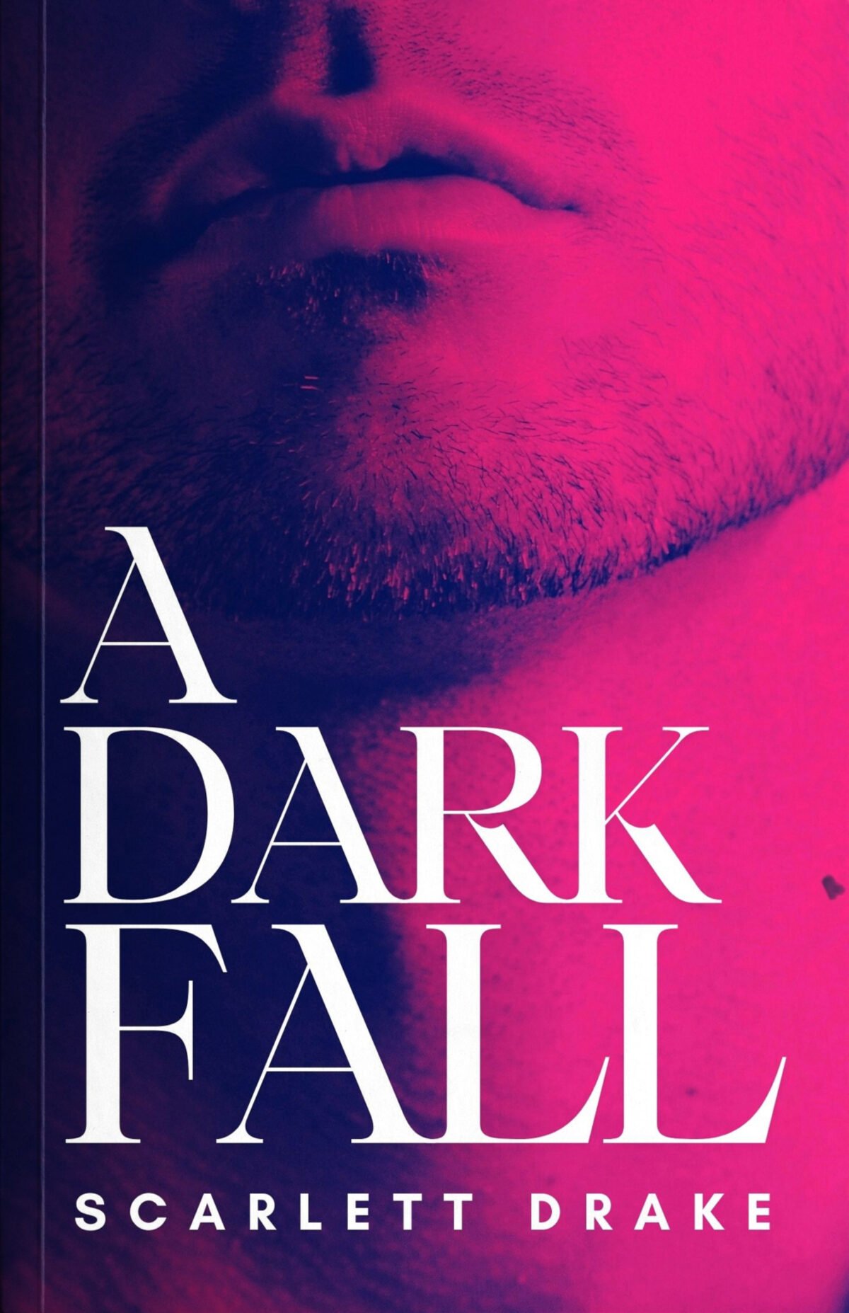 a dark fall by scarlett drake book cover art