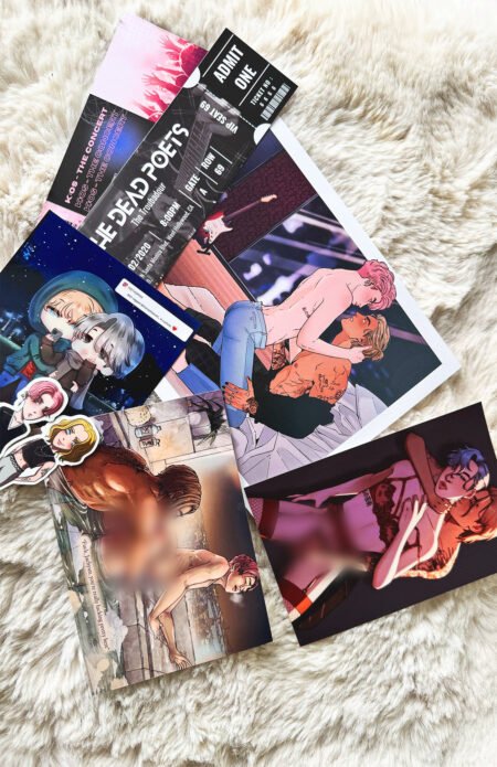 hamartia swag pack including illustrated artwork