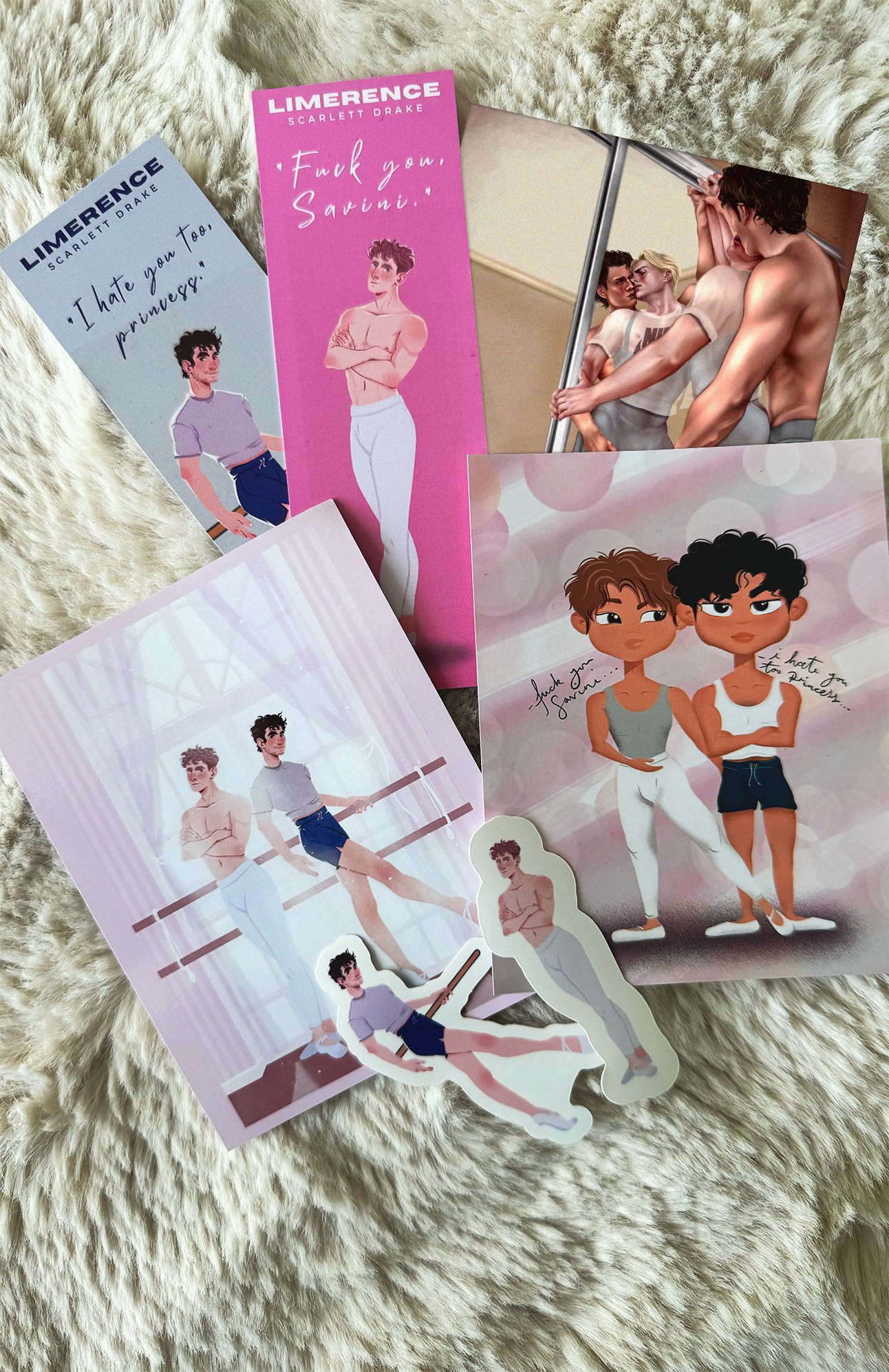 Limerence swag pack including illustrated artwork